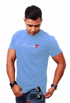 Camisa Azul Claro Estampa Chivalry