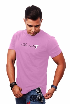 Camisa Violeta Estampa Chivalry