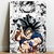 Kit 3 Placas Decorativas Animes Naruto, Goku e Luffy MDF