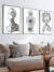 Kit 3 Quadros Decorativos Arte Feminina Mulher Quarto - comprar online