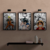 Kit 3 Placas Decorativas Animes Naruto, Goku e Luffy MDF