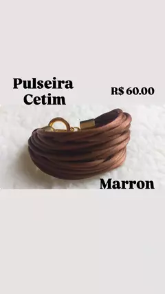 Pulseira Cetim Marron