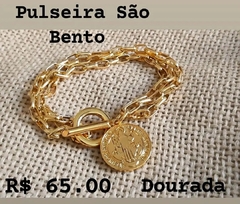 Pulseira São Bento Dourada