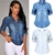 CAMISA JEANS FEMININA MANGA LONGA na internet