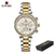 R24 - RELÓGIO FEMININO CHRONOGRAPH WOMEN WATCH LUXO LADIES CALENDÁRIO À PROVA D'ÁG - comprar online