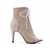 Imagem do CAL04 - SALTOS BOOTS FEMININOS ANKLE PEEP TOE CAMURÇA