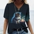 Imagem do CAMISETA FEMININA ESTAMPADA GATO TOP SEXY MANGA CURTA DECOTE EM V