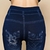 CALÇA JEANS FEMININA SKINNY LEGGINGS CINTURA ALTA IMPRESSÃO - comprar online