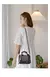 B145 - BOLSA QUADRADA SILT LETRAS IMPRESSAS CROSSBODY SHOLDER COM PINGENTE - loja online