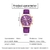 Imagem do R42 - RELÓGIO FEMININO CASUAL PULSEIRA COURO ROXO