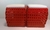 Puff em fibra sintética vermelho com assento branco(Dcasa) na internet
