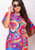 Vestido t-shirt malha sued tamanho P M G na internet