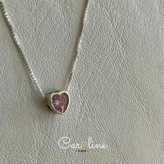 Conjunto Corazón con Cubic - Caroline_Plata