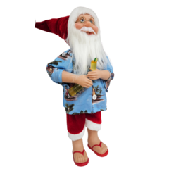 Enfeite Papai Noel Em Pé Praia - comprar online