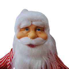 Boneco Papai Noel Sentado C/ Movimento e Som 40cm na internet