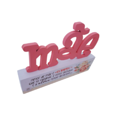 Madeirinha Mãe Rosa 18,5x5x2,5cm - comprar online