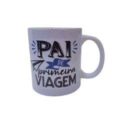 Caneca Cerâmica 'Pai de Primeira Viagem'