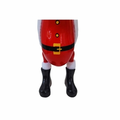 Pato de Botas de Madeira Papai Noel P - Toko Artesanato e Decorações