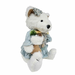 Boneco Urso Fêmea Natal Sentado 24cm - comprar online