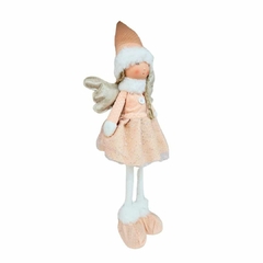 Boneco Natal Menina em Pé C/ Asas 52cm - comprar online