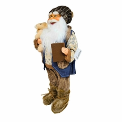 Boneco Papai Noel em Pé Azul 45cm - comprar online