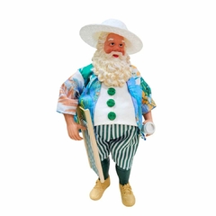 Boneco Papai Noel Praia C/ Cadeira 27,5cm