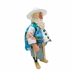 Boneco Papai Noel Praia C/ Cadeira 27,5cm - comprar online