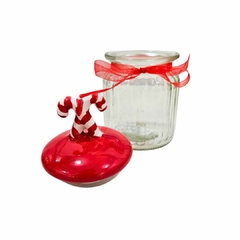 Pote de Vidro Candy Natal 300ml - comprar online