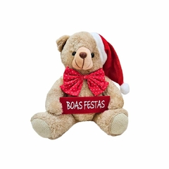 Boneco Natal Decorativo Urso 20cm