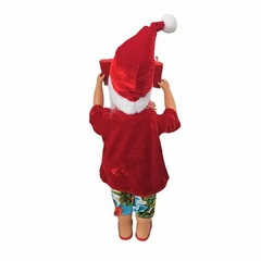 Boneco Papai Noel Natal Em Pé Praia 45cm na internet