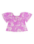 Conjunto Infantil Floral Blusa e Short em Meia Malha na internet
