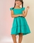 Vestido Infaltil Menina Kids Bailalinda Verão Verde Liso - comprar online