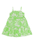 Vestido Infantil de Alças em Malha Floral na internet