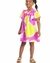 Vestido Infantil Feminino Manga Curta em Meia Malha Quimby - comprar online