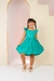 Vestido Infaltil Menina Kids Bailalinda Verão Verde Liso - loja online