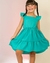 Vestido Infaltil Menina Kids Bailalinda Verão Verde Liso - comprar online