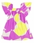Vestido Infantil Feminino Manga Curta em Meia Malha Quimby - loja online