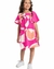 Vestido Infantil Feminino Manga Curta em Meia Malha Quimby na internet