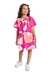 Vestido Infantil Feminino Manga Curta em Meia Malha Quimby - comprar online
