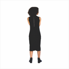 Vestido tubo de malha lurex preta. - comprar online
