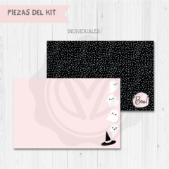 Kit imprimible Halloween Rosa - DaniDesing