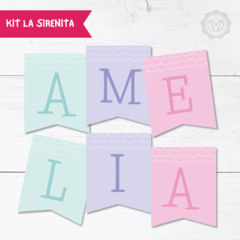 Kit imprimible La sirenita - comprar online