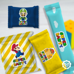 Envolturas Candy bar Super Mario Bros