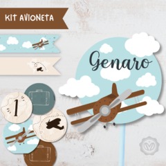 Kit imprimible avioneta