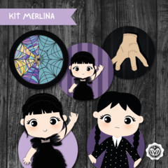 Kit imprimible Merlina - tienda online