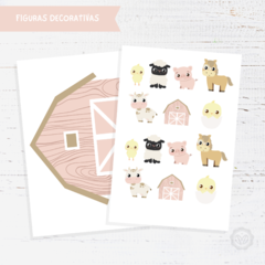 Kit imprimible granja niña - comprar online