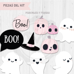 Imagen de Kit imprimible Halloween Rosa