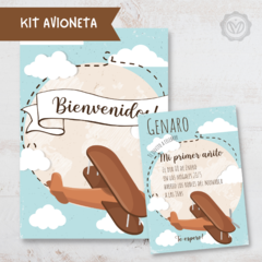 Kit imprimible avioneta - comprar online