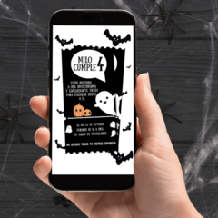 Invitación de Halloween con fantasmitaS - comprar online