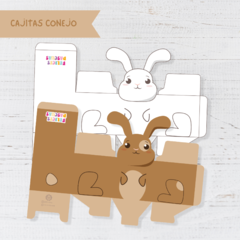 Cajitas conejo de pascua